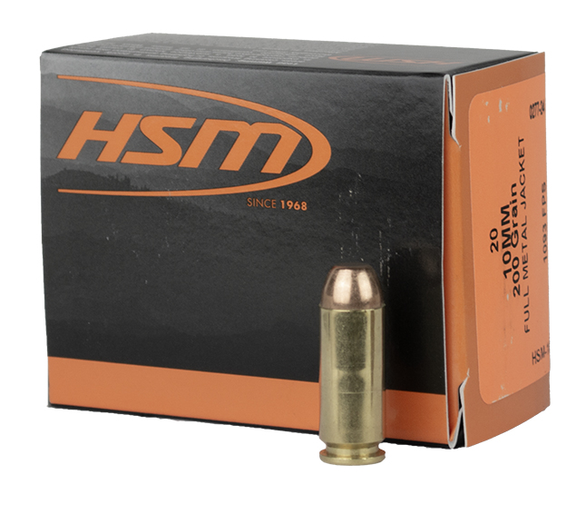 HSM BEAR LOAD 10MM 200GR FMJ 20/20 - Ammunition